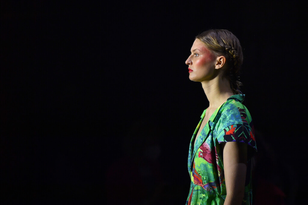 Designer ISABEL VOLLRATH presenting her Spring/Summer 2022 collection at Mercedes-Benz Fashion Week Berlin